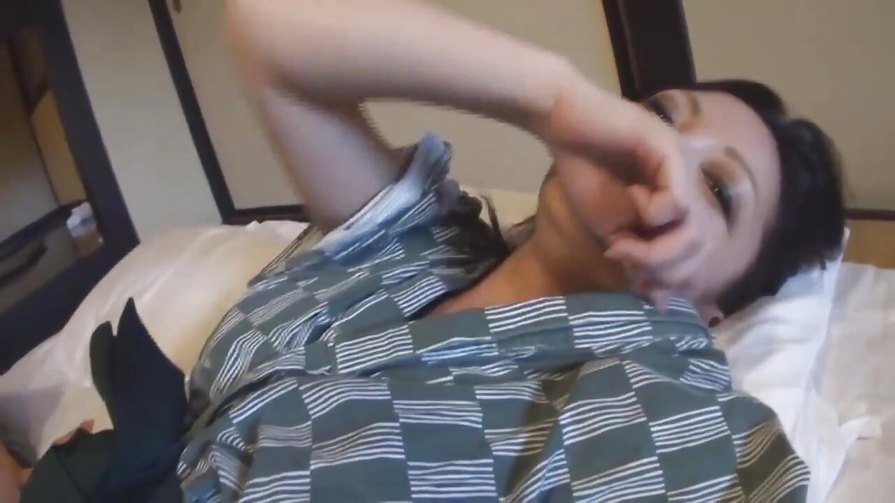 Japanese girl enjoys a big solid asian cock