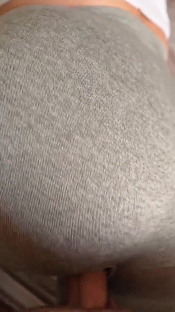 Memorable moment from "Step sister caught me jerking off and I fucked her through a hole in her leggings"