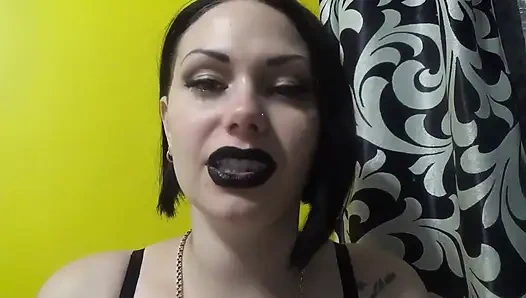 Black lips French close up kissing & riding u