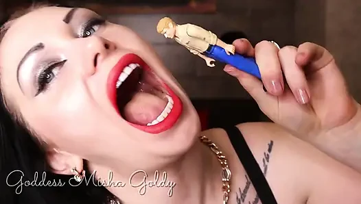 Shrinking and Swallowing Whole Punishment! Giantes Executrix-fantasy!
