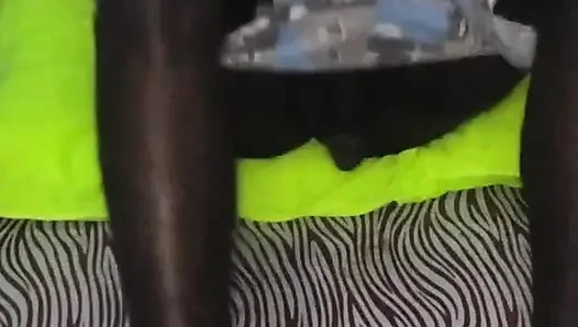 African Boy Wanking His Long BBC and Ended with Hot Cum