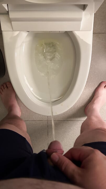 Piss Piss And Cum From My Uncut Cock