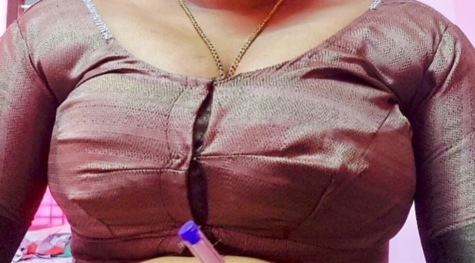 My best friend's mom uses her big boobs