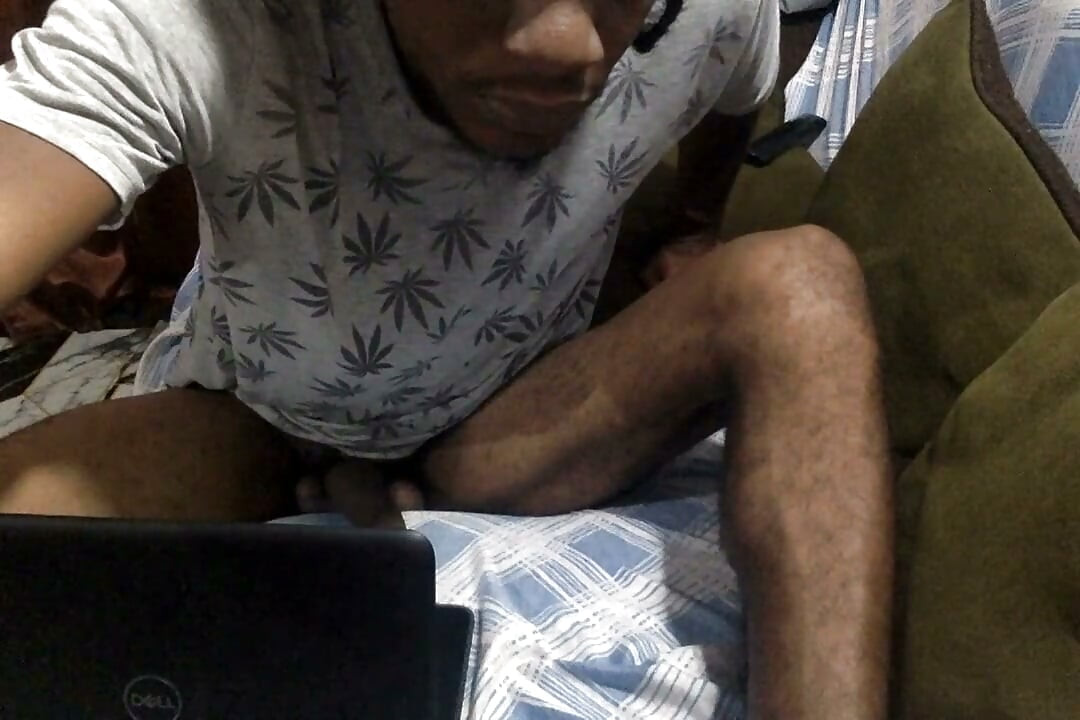 Caught Black Sexy Boy Masterbating