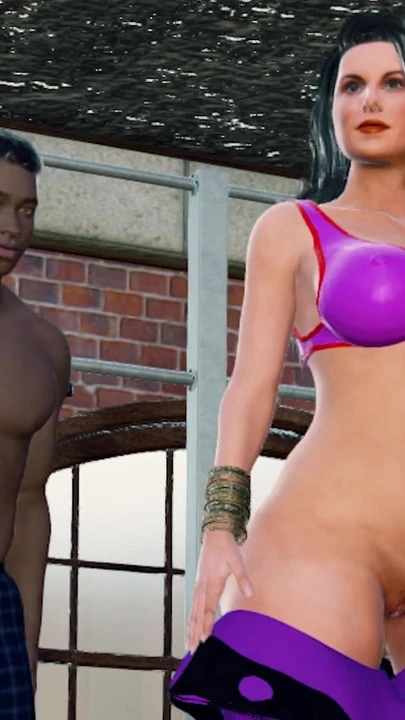 Memorable moment from "Busty Savita Bhabhi enjoyed a sex lesson with her yoga instructor."