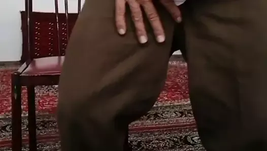 Iranian old man fingering his ass