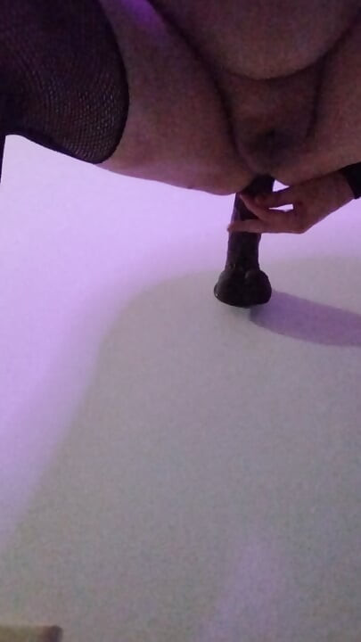 Teasing Wall Fuck in Pink and Black