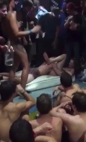 stripper makes frat boy to eat her out