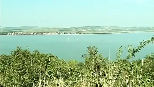 Hairy teen is getting fucked outdoors by an older guy