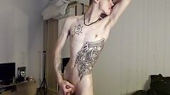 Olja biceps show och sperma del 2