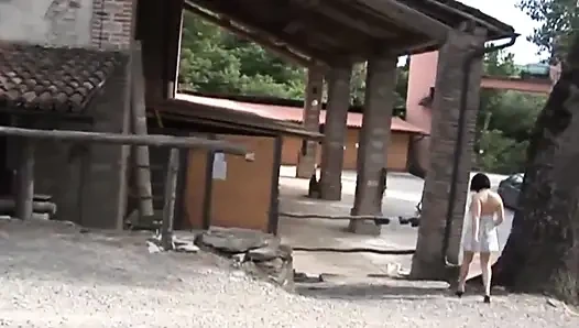 The Stableman Fucks a Horny Wife and Her Friend in the Stable