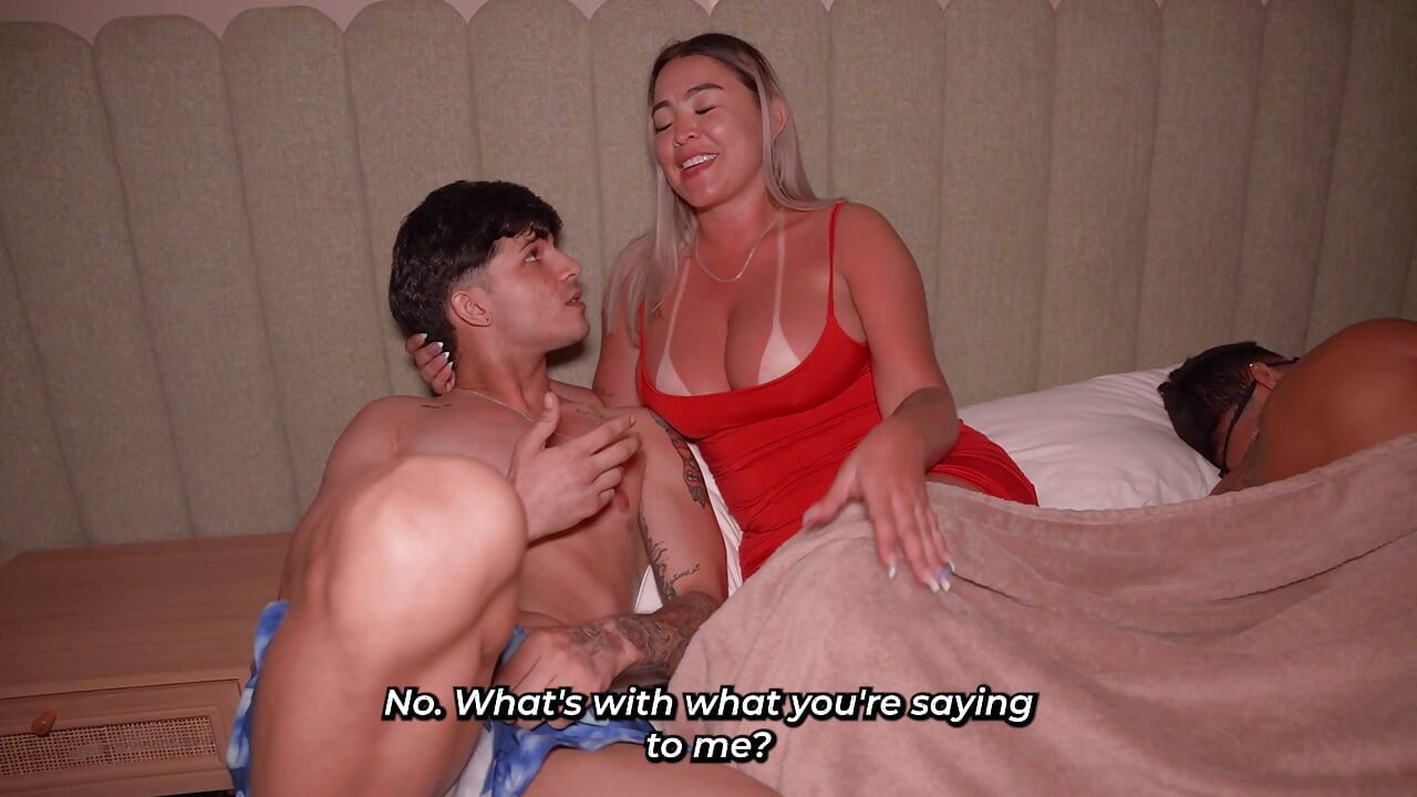 'm fucking my friend's busty wife and he's pretending not to notice! That little slut is so hot!
