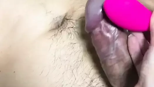 Cum without hands. Free hand orgasm. Slapping tied balls.