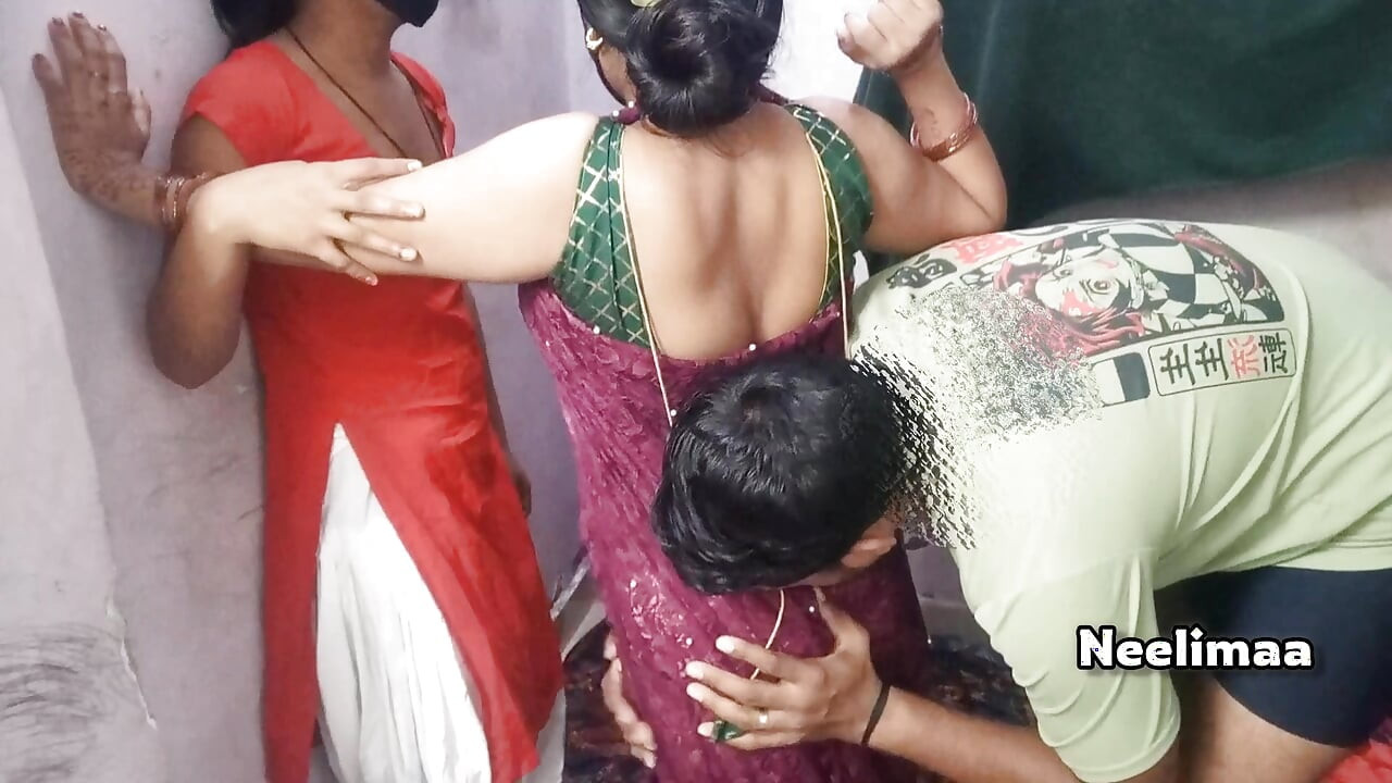 Indian Best Threesome Sex First Time Two Girls and One Guy Hardcore FFM.