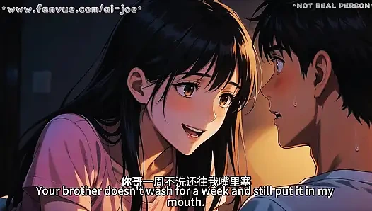 It turned out to be such a beautiful woman. She did this secretly to me... Generated by artificial intelligence.