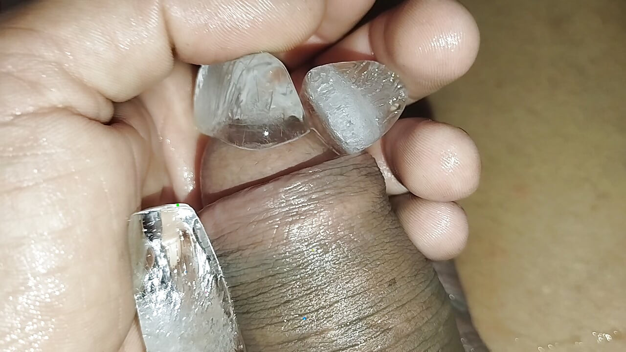 Ice on the penis