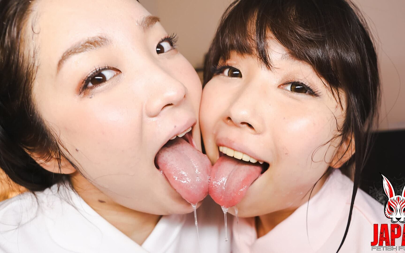 Nina and Kurumi - Late Night Perverted Play at the Nursing Station Face Licking