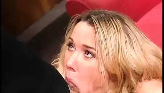 Cock sucking blonde whore loves to feel a big cock in her tight little anus