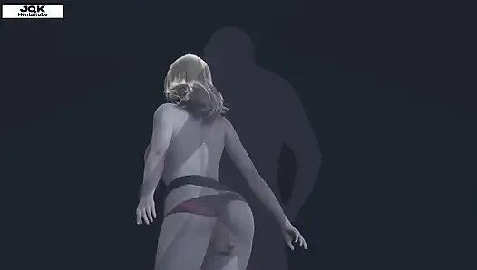 Captain and the Young Girl at Night Park - Hentai 3D Uncensored 08