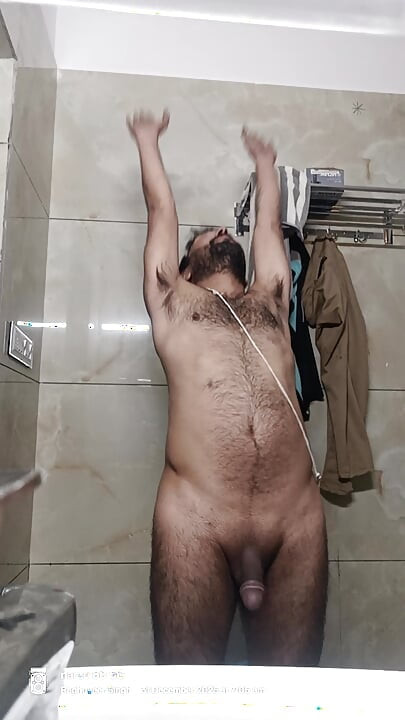 Indian desi man enjoy shower and masterbation show with neighbour police officer uncle pakistani daddy teacher army officer e gr