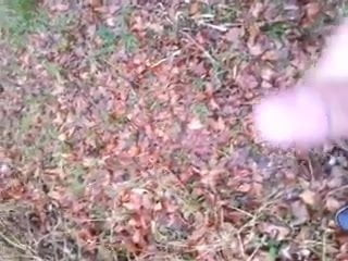 Huge Cumshot Outdoor