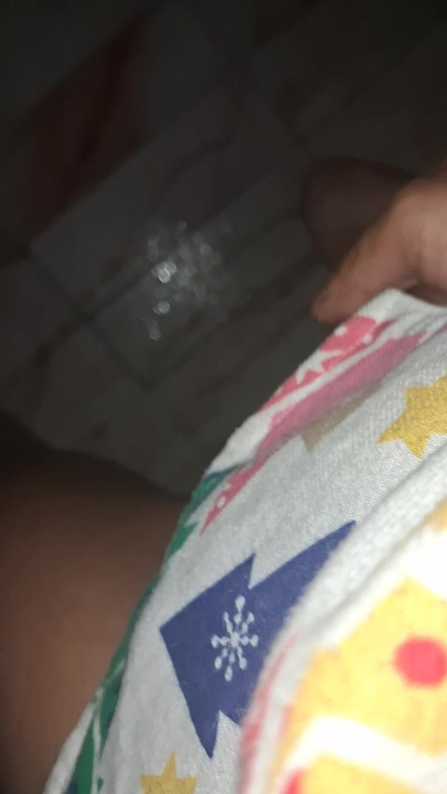 Peeing on the floor and glass