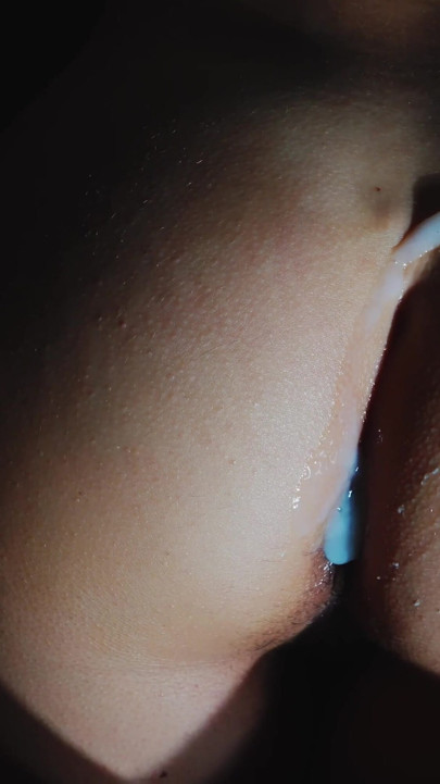 Lying Down He Fucks Me From Behind, Spreads My Asshole with a Finger to Cum Inside It