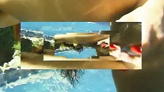 Lesbische Pool-Verführung