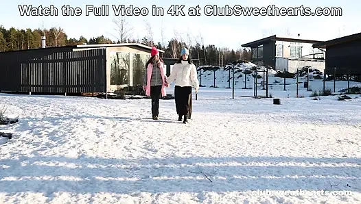 Kalte knackiger tag! Einfach perfekt für Selfies und muschi essen bei ClubSweethearts