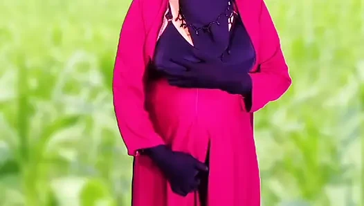 Hintli güzel kadın mastürbasyon ve Hintçe konuşma