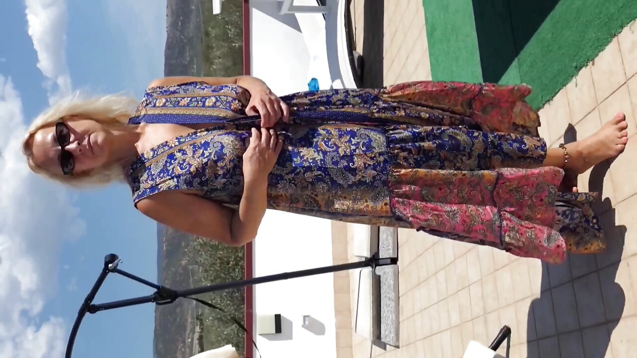 Amateur Blonde Mature Wife Enjoys It Outdoors