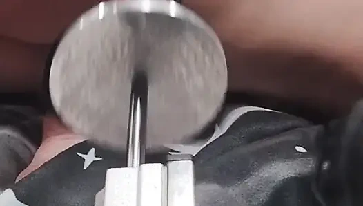POV View of Behind My Fucking Machine Stretching My Pussy