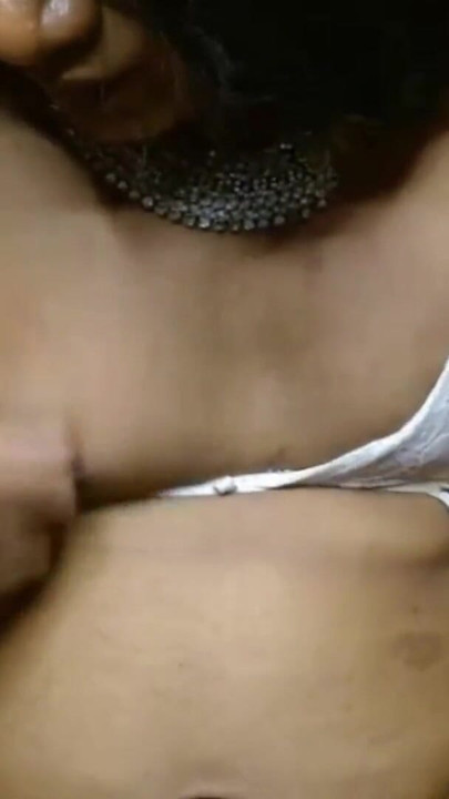 Akhila Dusky Trans Squeezed her Boobs and Stroking Cock | Clip 1