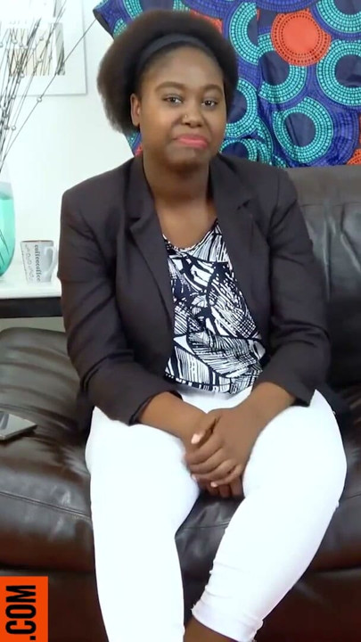 I ended up FACE FUCKING this BLACK amateur who walked in with her CV and her best dress | Clip 1