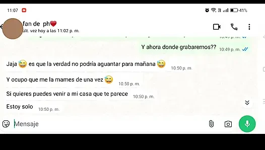 CONVERSATION WITH A FAN. ENDS UP IN MY BEAUTIFUL HOT MOUTH Ñ