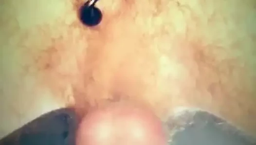 Prostat uyarıcısı ile kafesteyken cumming.