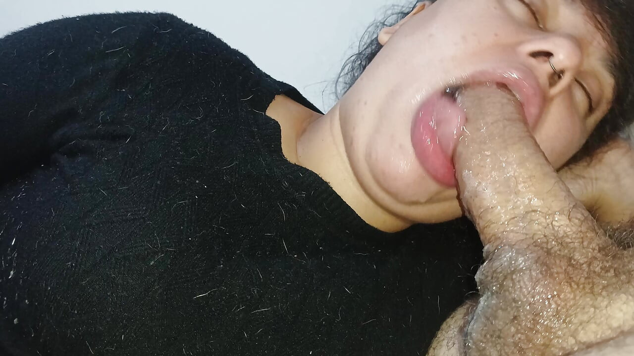GLUTTONOUS DEVOURS HIS COCK TO THE STALK, TO THE BACK OF HER DEEP THROAT