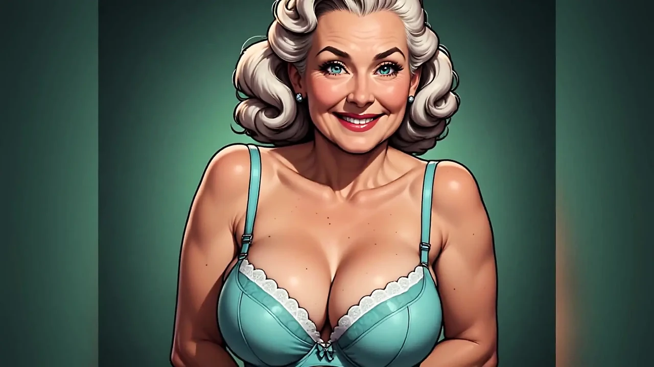 Retro Pinup Bra and Panties Art