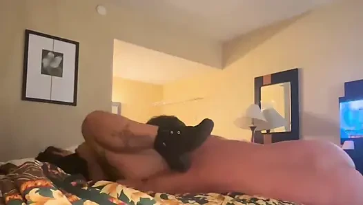 Big ass slut serves her big dick daddy, blowjob, eating pussy and doggy