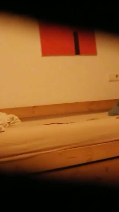 Guest room nannycam catches full big dick jerk session | Clip 2