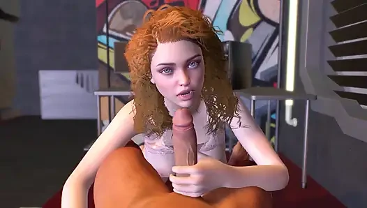 3D Closeup Handjob by a Cute Teen From: Thescenes