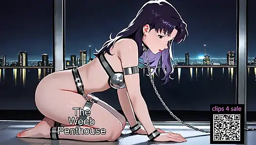 Misato Katauragi from Evangelion- BDSM Slave