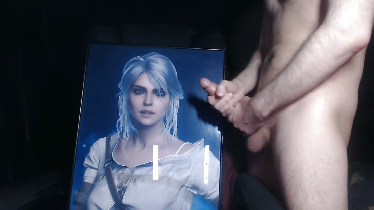 Cum Tribute for Ciri (game Character From Witcher 3)