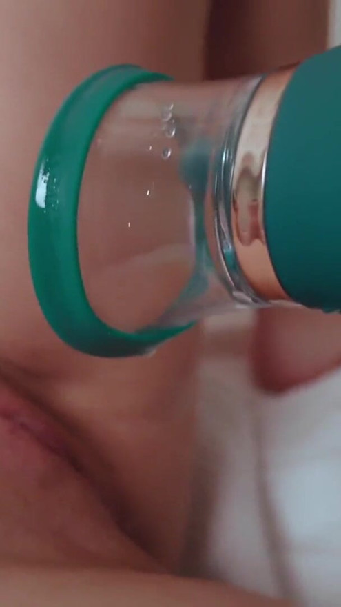 The miracle toy sucks my orgasms until I SQUIRT! The Bad Peach | Clip 2