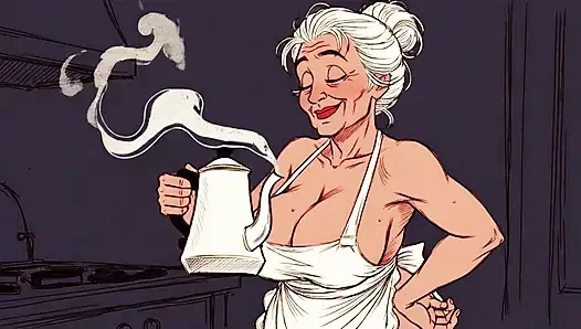 Ai si wanita dewasa dengan toket besar lagi asik ngentot di dapur