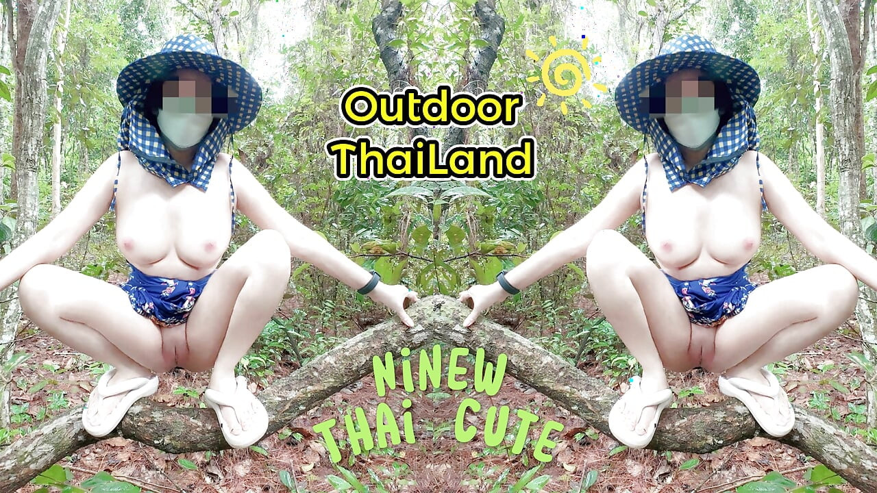 Penduduk kampung Thai amatur berkongkek di hutan awam 4K 18+