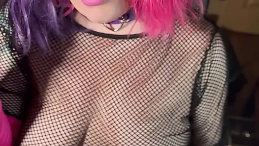 Your Smoking Queen, Tina Snua, Smoking A Cork Cigarette In Satin Gloves & Jewellery - Smoke Rings OMI OME Drifting Snap inhales