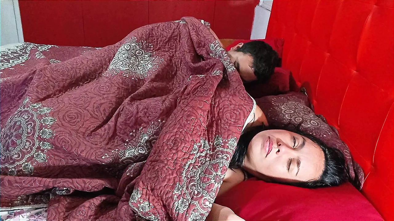 Waking up with my cock erect next to my stepmother, in a hotel, her big ass and tits are irresistible