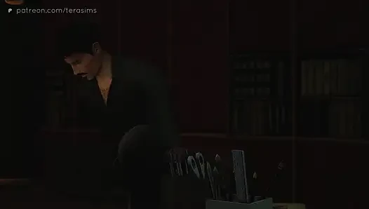 Taking my step-daughter's slutty bestfriend on the desk - The sims 4