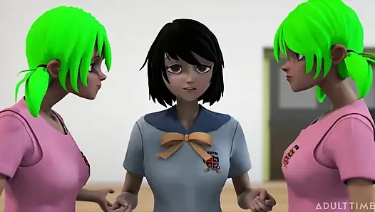 Hentai Sex School Episode 3 - Hentai Student Eats Out His Teacher's Perfect Pussy Until She Orgasms!